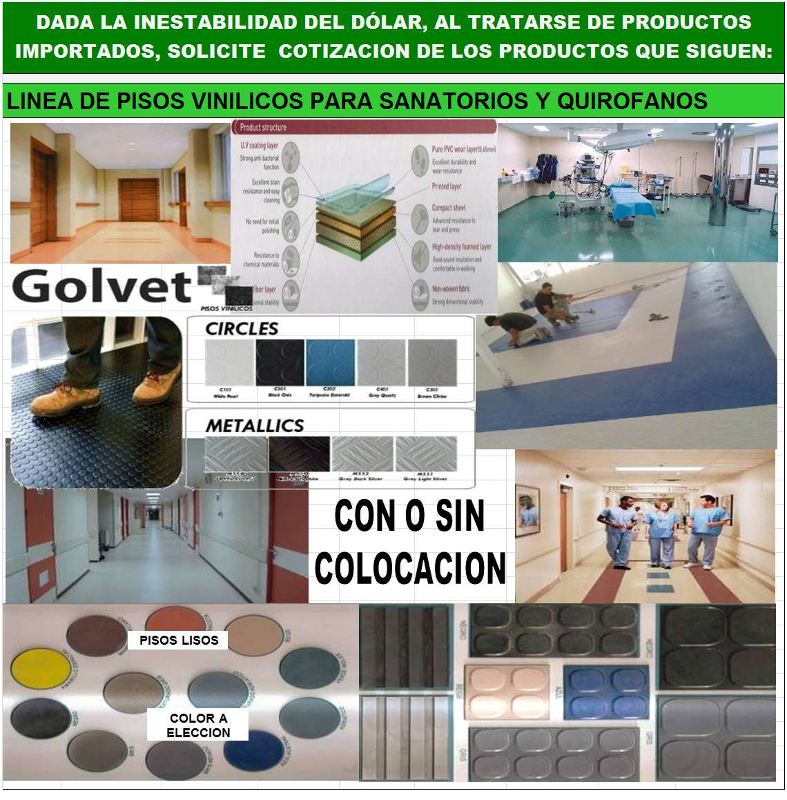 PISOS VINÍLICO - GOMA